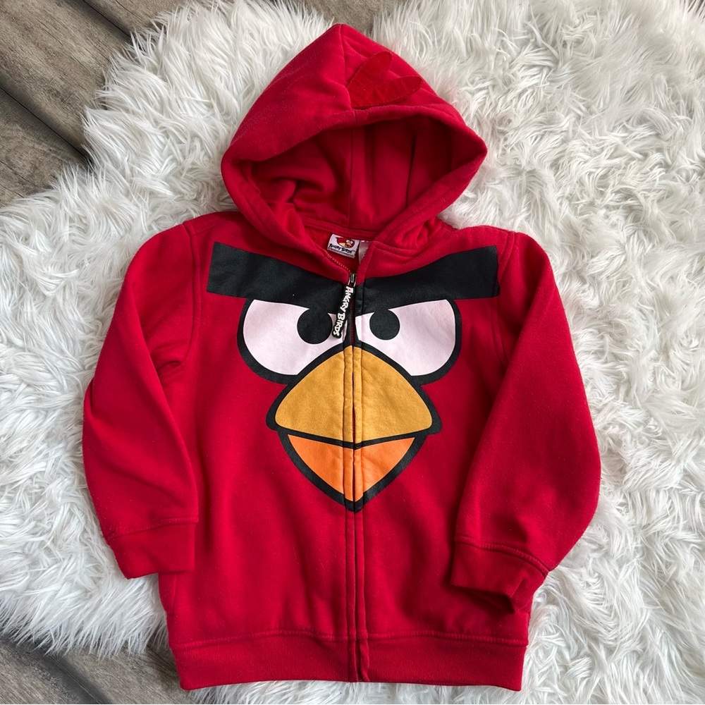 Angry Birds Red Bird Red Kids Hoodie